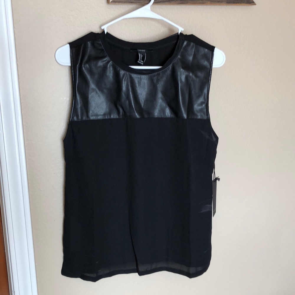 Black Patent Leather Tank